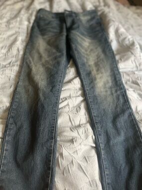 Classic Men's wrangler blue Washed Jeans